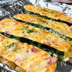 【ズッキーニピザ】人気の焼くまで3分シリーズ♪