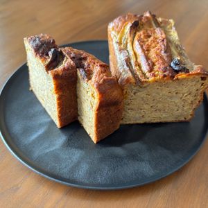こむぎの作ってみた!投稿(米粉で作る【腸活バナナブレッド】バター不使用！)
