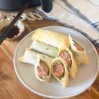 ソーセージと大葉チーズ春巻き