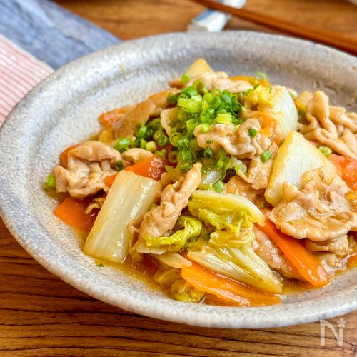 ピリッとくせになる【白菜と豚肉のゆず胡椒あん】