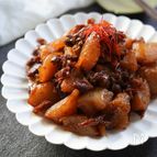 『韓国風甘辛こんにゃく』やみつき！簡単激うまこんにゃく♡