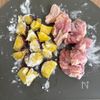 【さつまいもと鶏もも肉のバター醤油炒め】コク旨♡の工程1