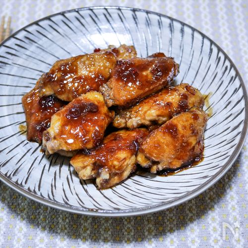 手羽先肉の甘酢あん炒め