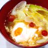 まゆの作ってみた!投稿(落とし卵のなめこスープ)