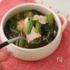 しょうがたっぷり!ほうれん草とベーコンの温活だしスープ