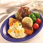 ゴロゴロたまごのタルタルソース【基本のサーモンムニエル】