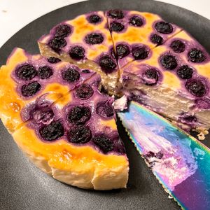 askameの作ってみた!投稿(【とろ生食感！】ブルーベリーのご褒美チーズケーキ)