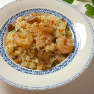 とのちゃまの作ってみた!投稿(材料入れて炊くだけ【喫茶店のあの味♪えびピラフ】)