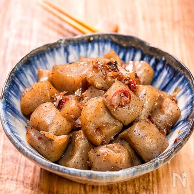 下ごしらえが大事「こんにゃくの甘辛煮」