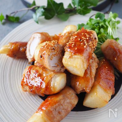 ご飯がススム！ホクホク長芋の豚肉ロール【#作り置き#お弁当】