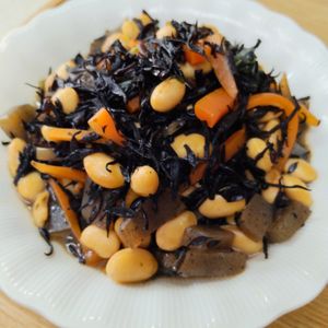 もんぶらん°・*:.。.☆の作ってみた!投稿(【ひじきとお豆の煮物】常備菜や副菜にぴったり！)