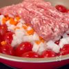 ミニトマトで【ミートソース丼】の工程2