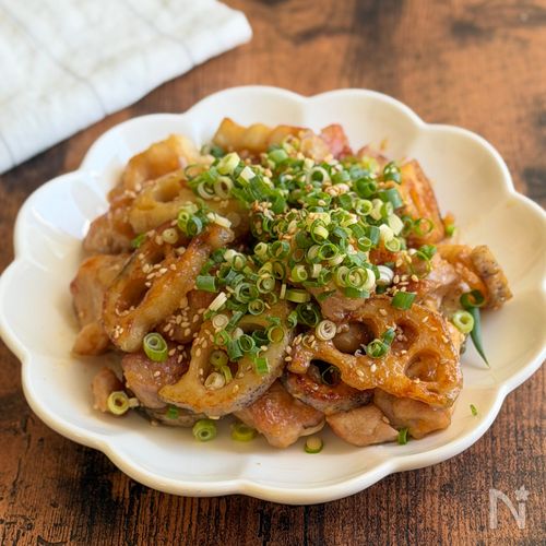 コク旨‼ごはんがすすむ【鶏ももとれんこんの味噌マヨ炒め】