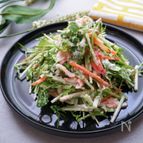 食べるドレッシング♪【水菜とにんじん豆腐ドレッシング和え】