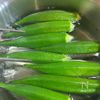 【オクラとしらすの胡麻和え】の工程1