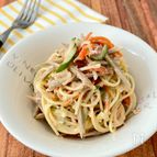 『ごぼうとツナのパスタサラダ』