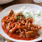 豚こまと舞茸のヘルシーハヤシライス