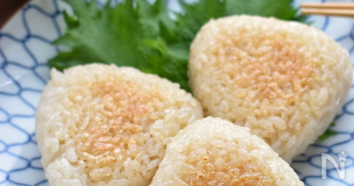 ダシde炊くから旨味たっぷり♡ダシ香る焼きおにぎり♡