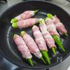 オクラの甘辛豚肉巻き焼きの工程2