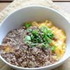 ふんわり卵の肉あんかけの工程3