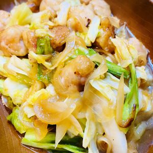 みおの作ってみた!投稿(ワンパンで簡単!鶏肉とキャベツのポン酢照り焼き【重ねて放置】)