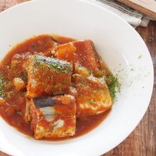 時短！骨まで食べられる　さんまのトマト煮