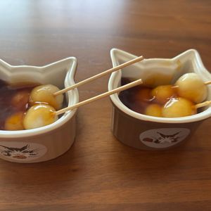 こむぎの作ってみた!投稿(カップ入りが可愛い！お豆腐みたらしだんご)