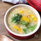 【ほっこり温まる】レタスとズッキーニのとろとろ卵スープ