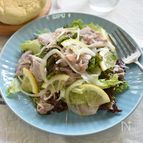 さっぱり初夏の味♪豚しゃぶ、レタスの塩レモンサラダ