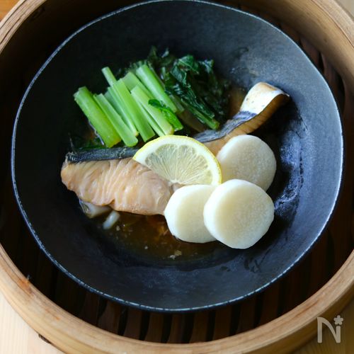 さわらの醤油麹蒸し