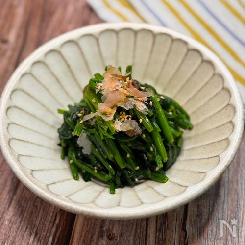 ほうれん草の昆布茶おひたし