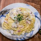 パンチェッタのクリームパスタ