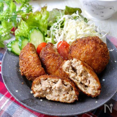 男子が喜ぶ!ごちそう食感♡『こだわりのメンチカツ』