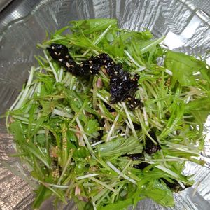 鶏皮坊主の作ってみた!投稿(水菜とツナの和風チョレギサラダ【#やみつき #あと一品】)