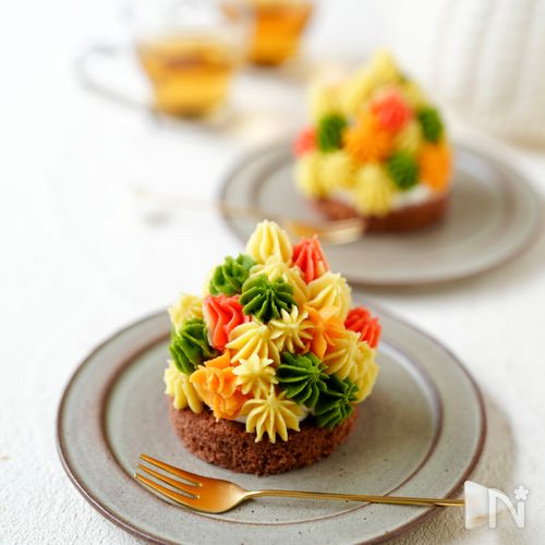 さつまいもの紅葉モンブラン