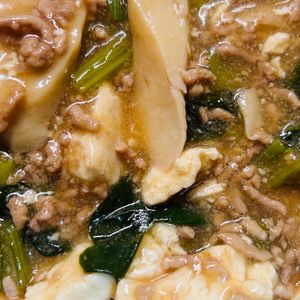 チョビの助の作ってみた!投稿(煮るだけ5分♪包丁いらず『崩し豆腐の上海風♡そぼろあんかけ』)