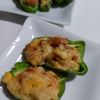 852468の作ってみた!投稿(【ピーマンのツナコーンチーズ焼き】ピザ風簡単おつまみ♪)