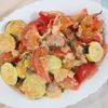 milkの作ってみた!投稿(夏野菜とウインナーのとろとろトマトチーズ焼き😘🍺)