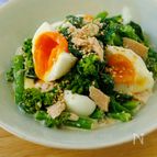菜の花とたまごの胡麻マヨ ツナサラダ