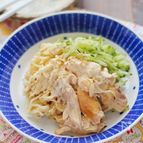 蒸し鶏と切干大根のサラダ