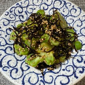 楽ラク手抜キッチン🐶🐾の作ってみた!投稿(節約にも◎ ブロッコリーの茎で作る！風味豊かな【塩昆布あえ】)