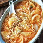 新玉ねぎで【麻婆玉ねぎ】