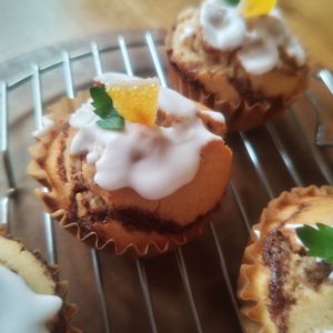 ナナの母ちゃんの作ってみた!投稿(焼くまで10分【米粉シナモンロール風マフィン】)