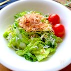 ビールがいける味〝レタスとしらすの和風サラダ〟ノンオイル