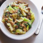 青梗菜のひき肉炒め