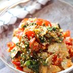 【新ごぼうとトマトのごまキムチ和え】3分で完成♪やみつき！！