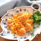 プリプリむきえびとフワフワたまごのスイチリマヨケチャ炒め♡