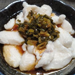 こばぴいの作ってみた!投稿(ぷりぷりしっとり 鶏むねの旨辛水晶鶏)