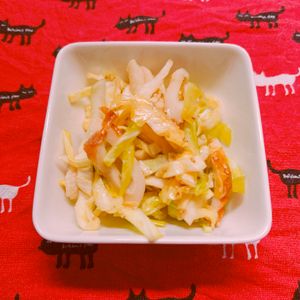 ビートの作ってみた!投稿(ポリ袋で簡単！＊キャベツとちくわの中華サラダ＊)
