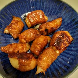 美沙智【みさと】の作ってみた!投稿(甘辛！玉ねぎと豚バラの肉巻き！)